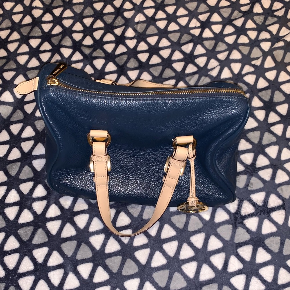 navy blue Michael Kors purse